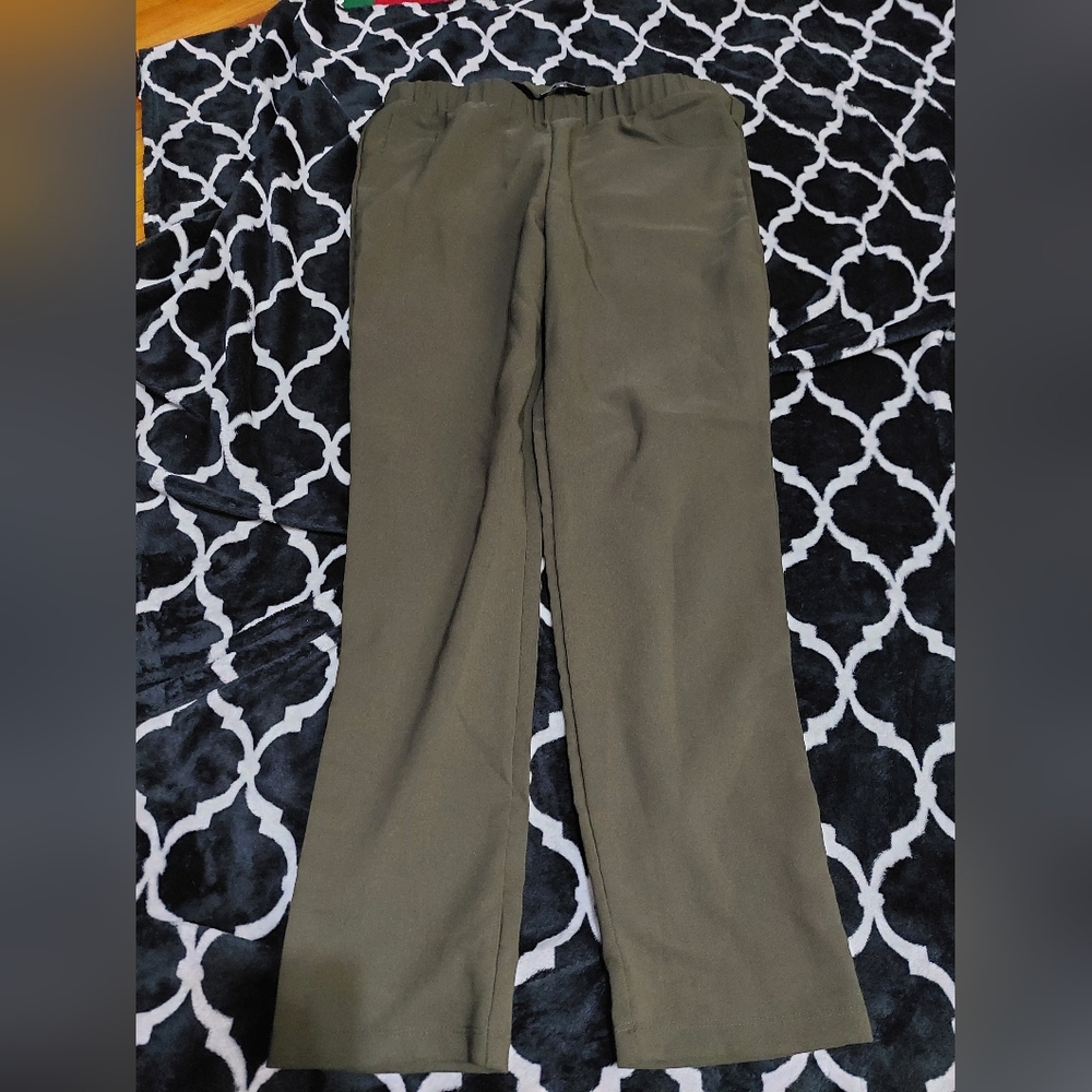 Junior plus pants 2x olive‎